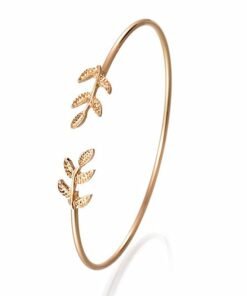 New Leaf Cuff Bracelets for Women Punk Personality Open Bangle Cuff Bracelet Pulseiras Pulseira Feminin Tiny Hand Jewelry