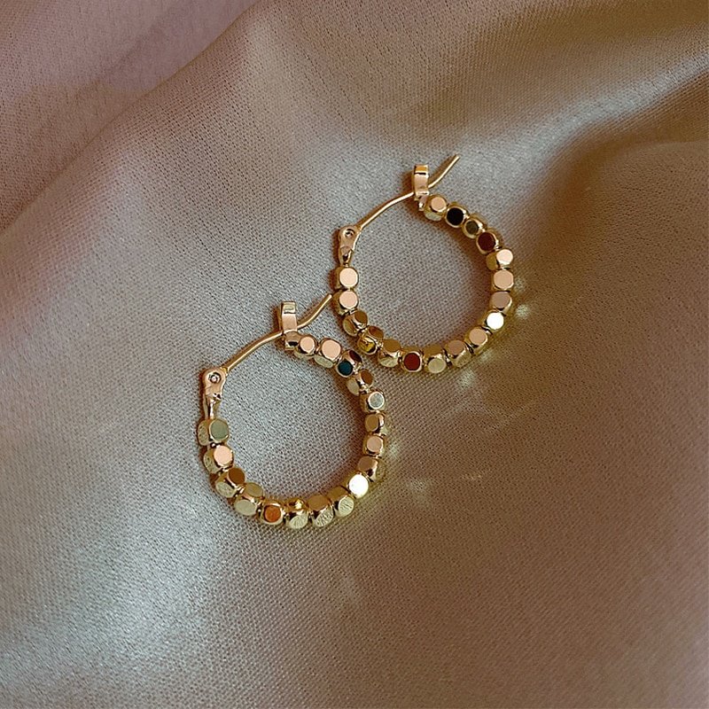 Round Circle Hoop Earrings For Women Stainless Steel Golden Statement Metal Earring Latest Trend Party Jewelry Couple Gift brinco